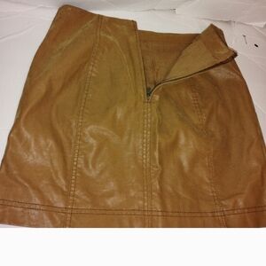 Free People Tan Mini Skirt#FREE WITH BUNDLE #,USED